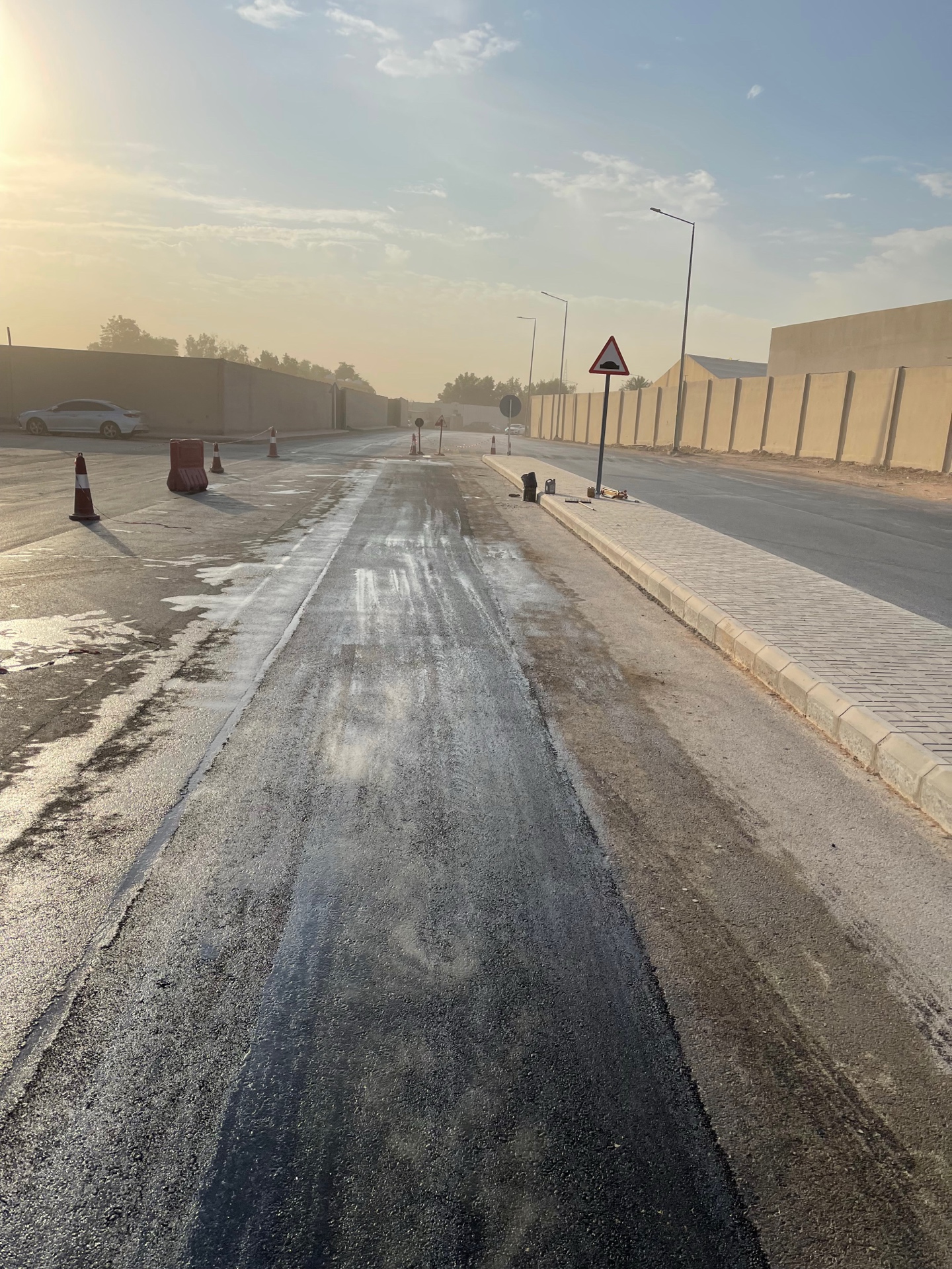 أعمال الرصف الأسفلتي الاقتصادي المستدام