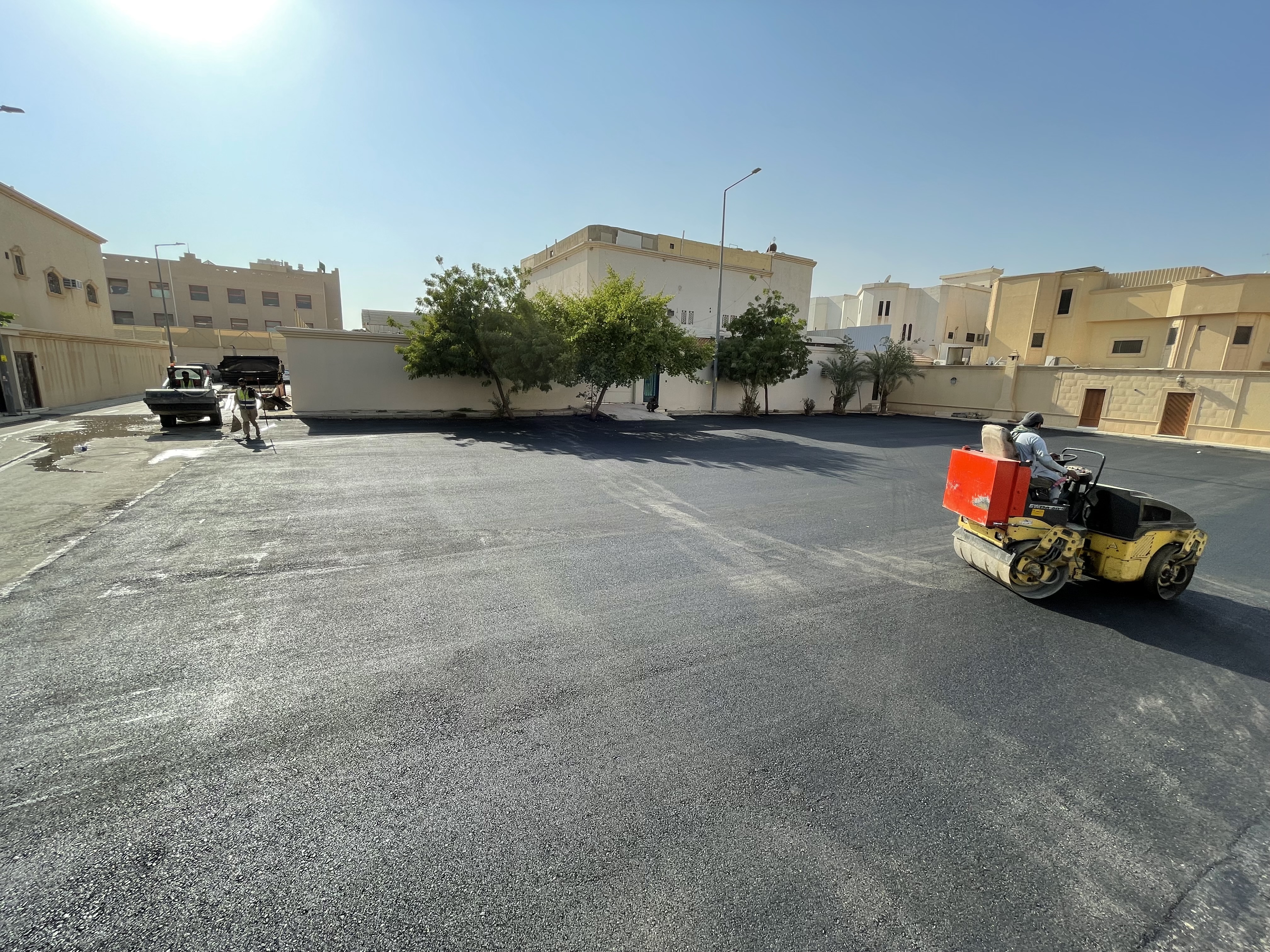 أعمال الرصف الأسفلتي عالي الأداء